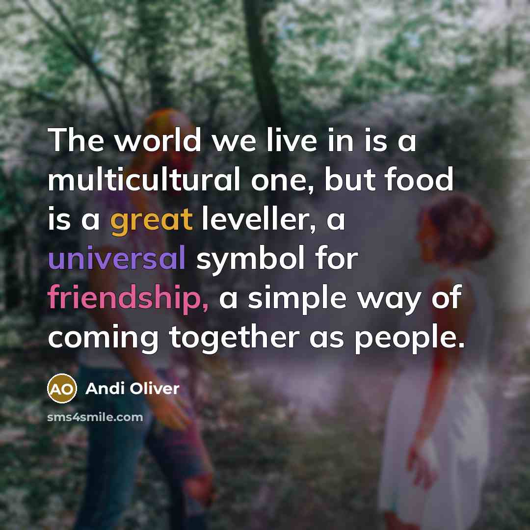 “The world we live in is a multicultural one, but…” quote by Andi Oliver
