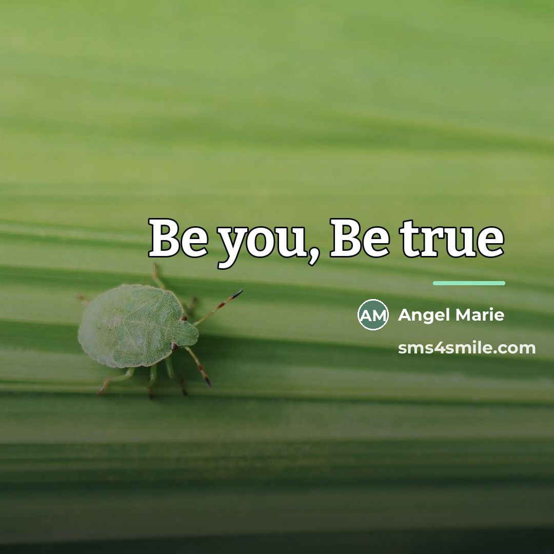 “Be you, Be true…” quote by Angel Marie