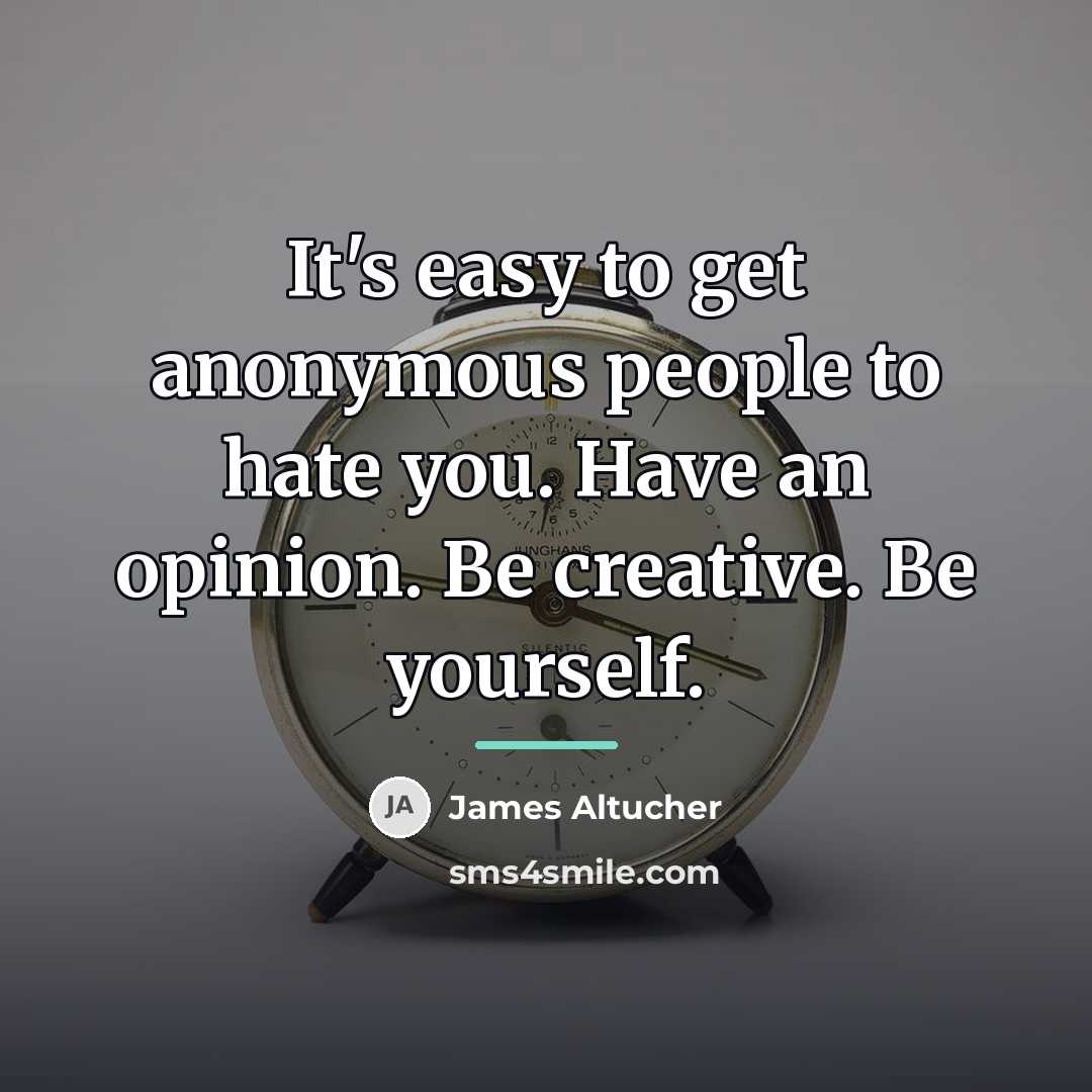 “It's easy to get anonymous people to hate you. Have…” quote by James Altucher