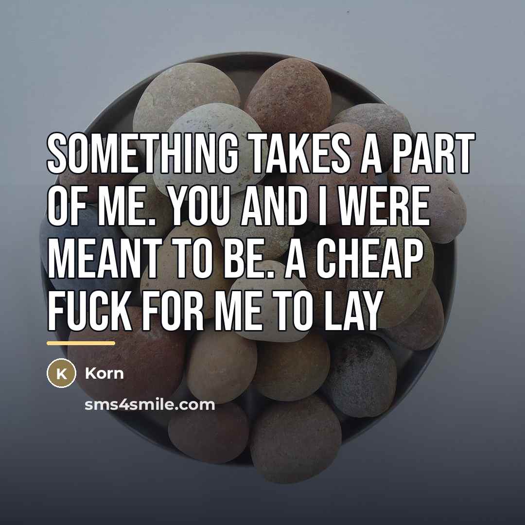 “Something takes a part of me. You and I were…” quote by Korn