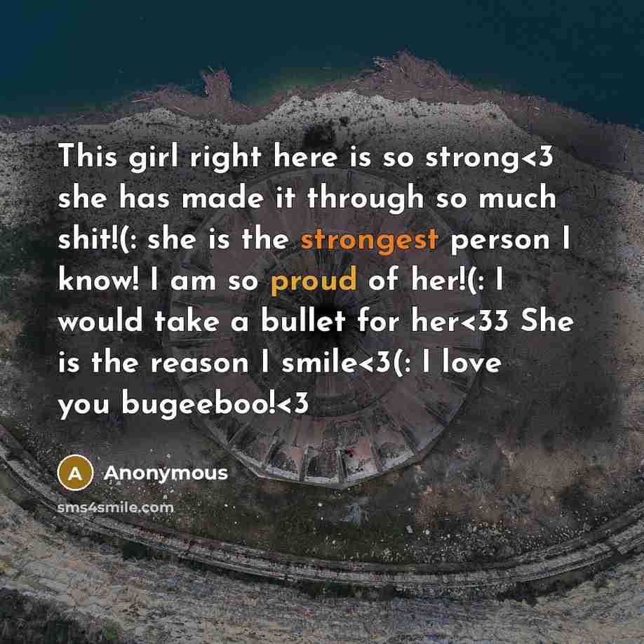 “This girl right here is so strong” quote by Anonymous