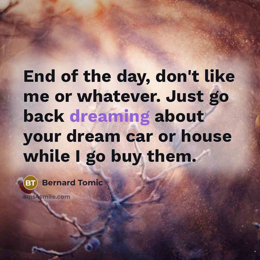 “End of the day, don't like me or whatever. Just…” quote by Bernard Tomic