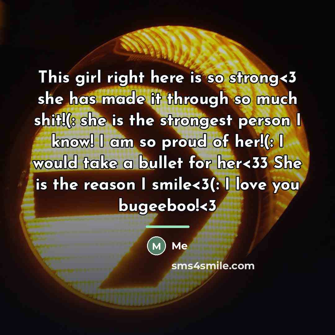 “This girl right here is so strong…” quote by Me
