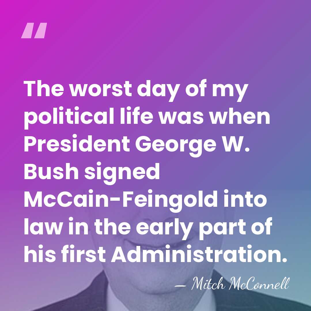 The worst day of my political life was when President George W.&hellip; - Mitch McConnell