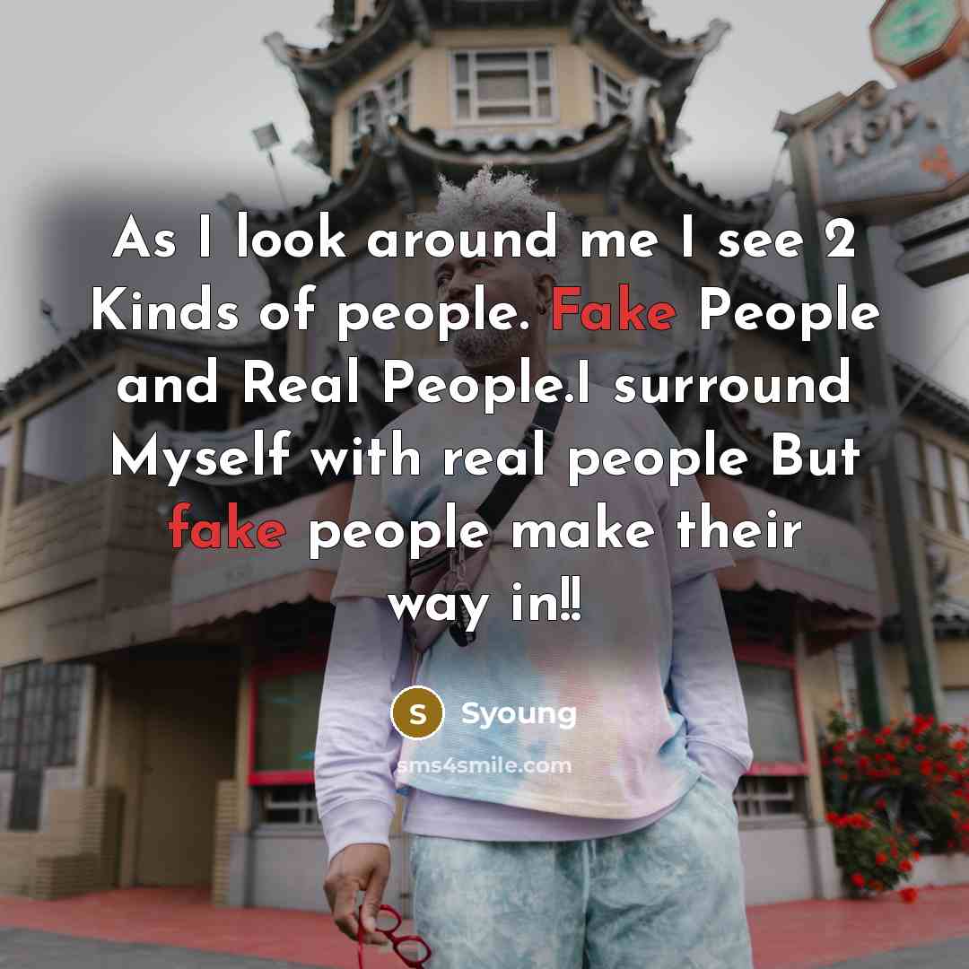 “As I look around me I see 2 Kinds of…” quote by Syoung
