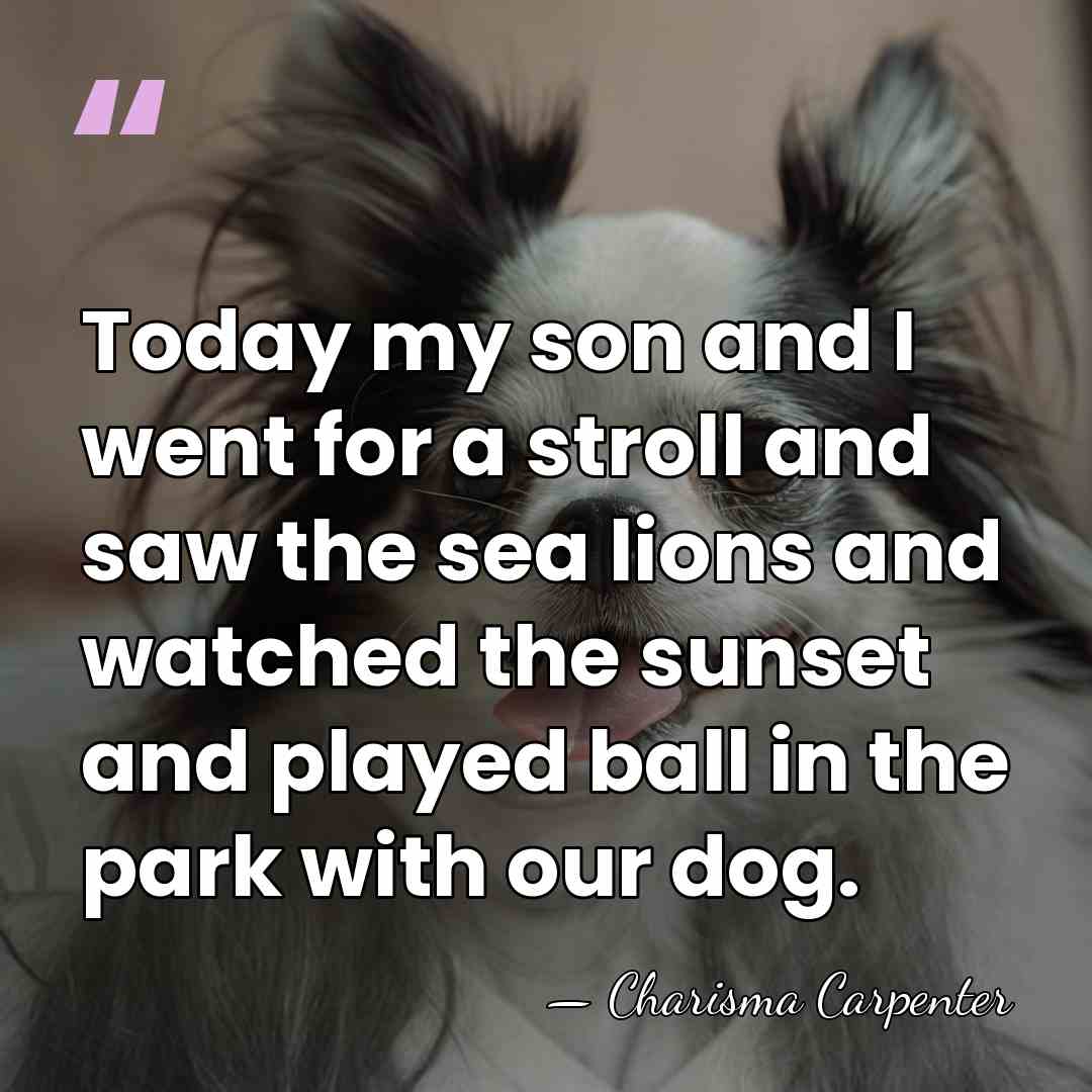 Today my son and I went for a stroll and saw the&hellip; - Charisma Carpenter