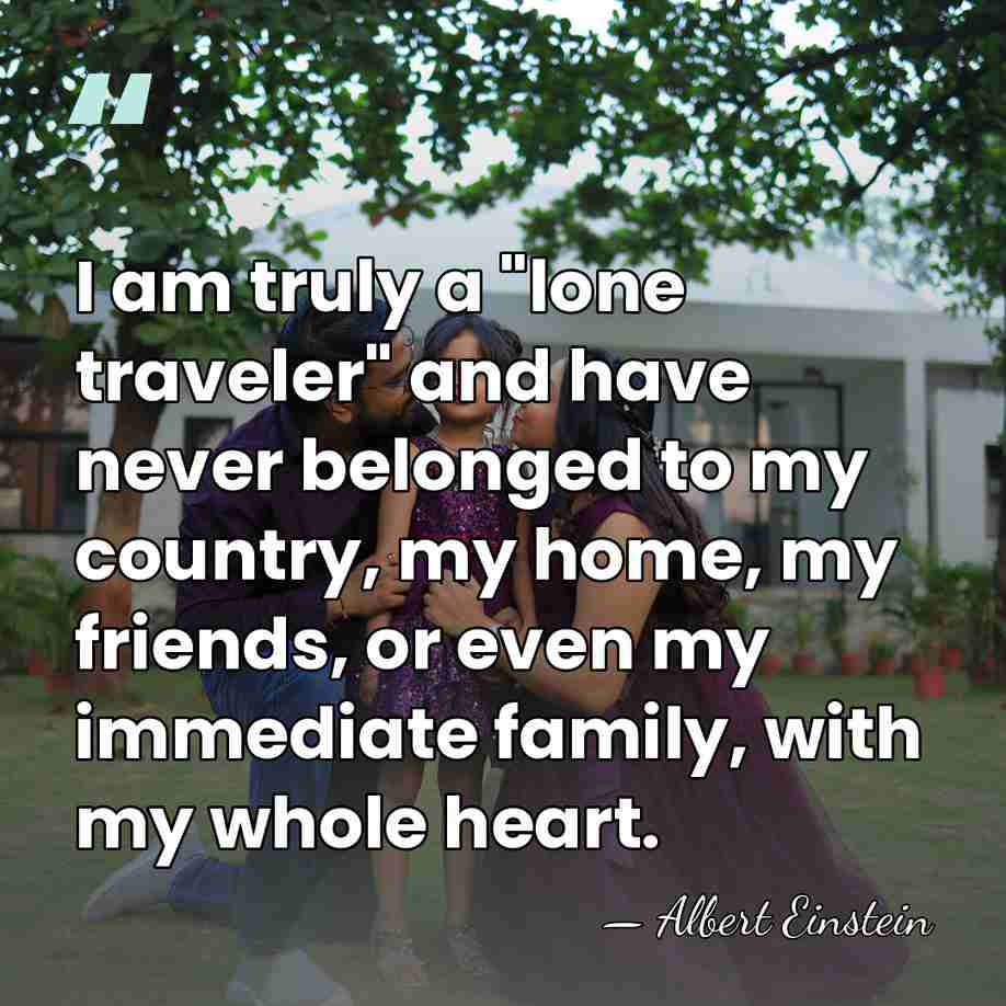 I am truly a "lone traveler" and have never belonged to my&hellip; - Albert Einstein