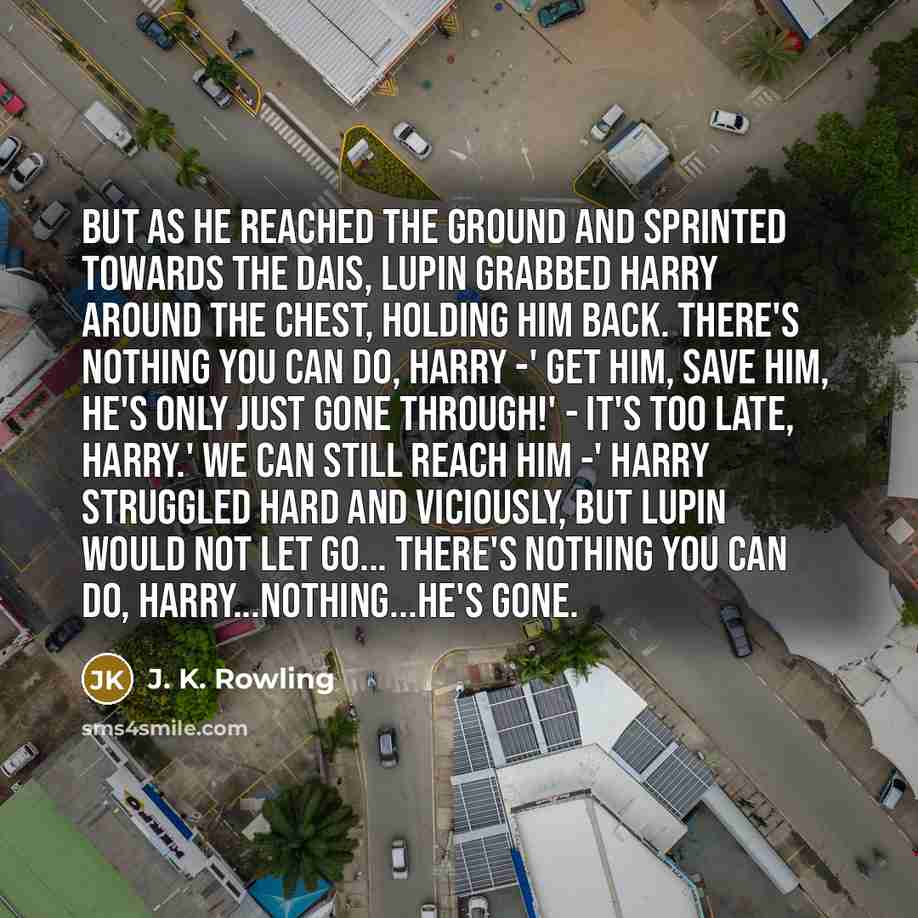 “But as he reached the ground and sprinted towards the…” quote by J. K. Rowling