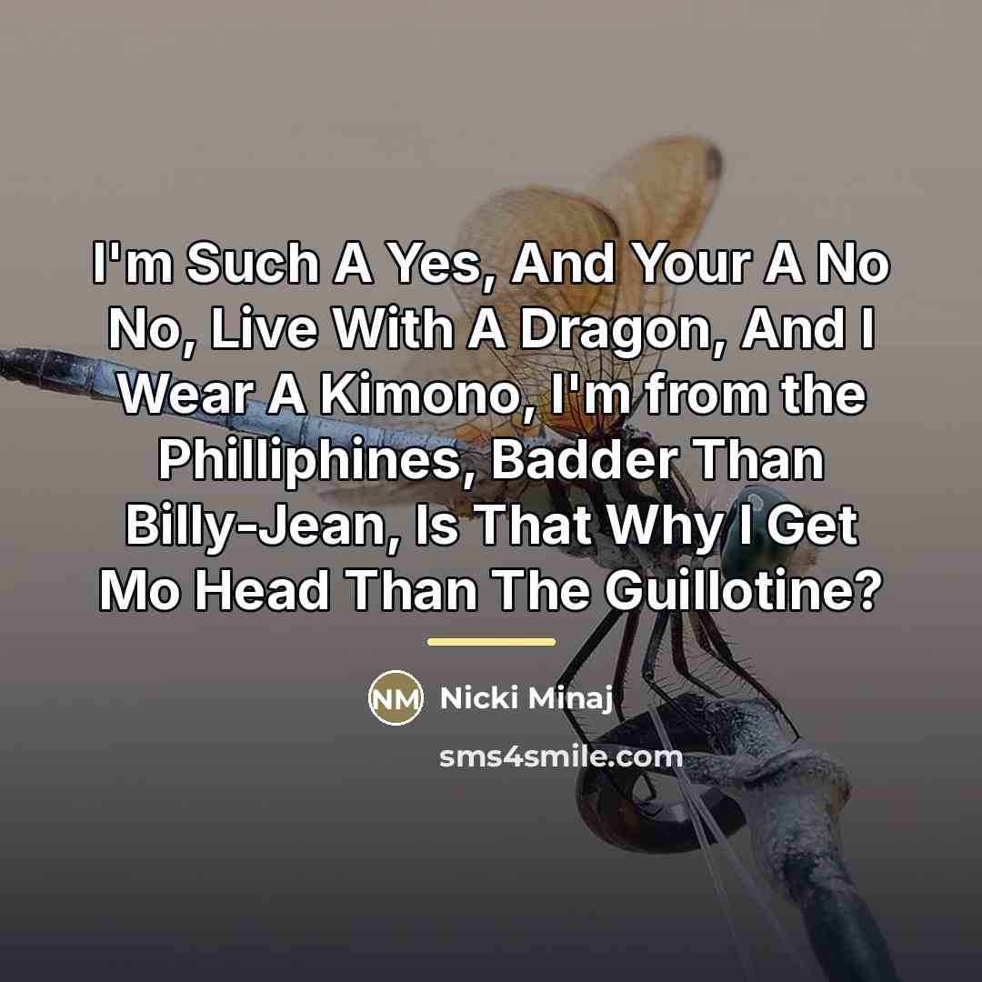 “I'm Such A Yes, And Your A No No, Live…” quote by Nicki Minaj