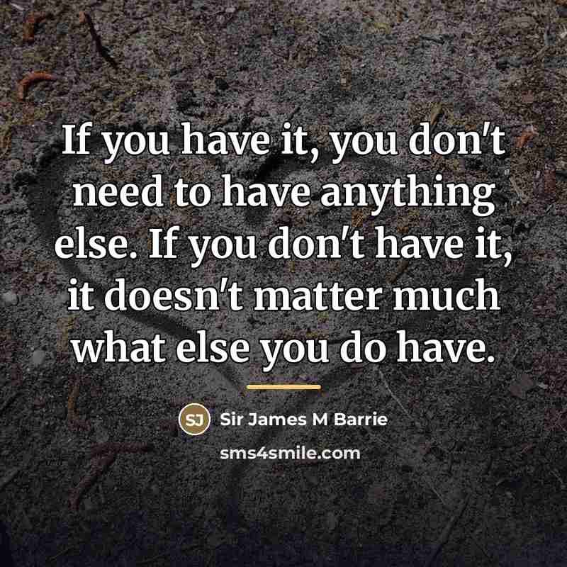 “If you have it, you don't need to have anything…” quote by Anonymous