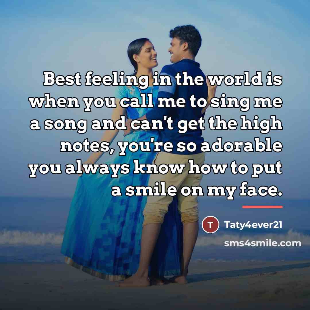 “Best feeling in the world is when you call me…” quote by Taty4ever21
