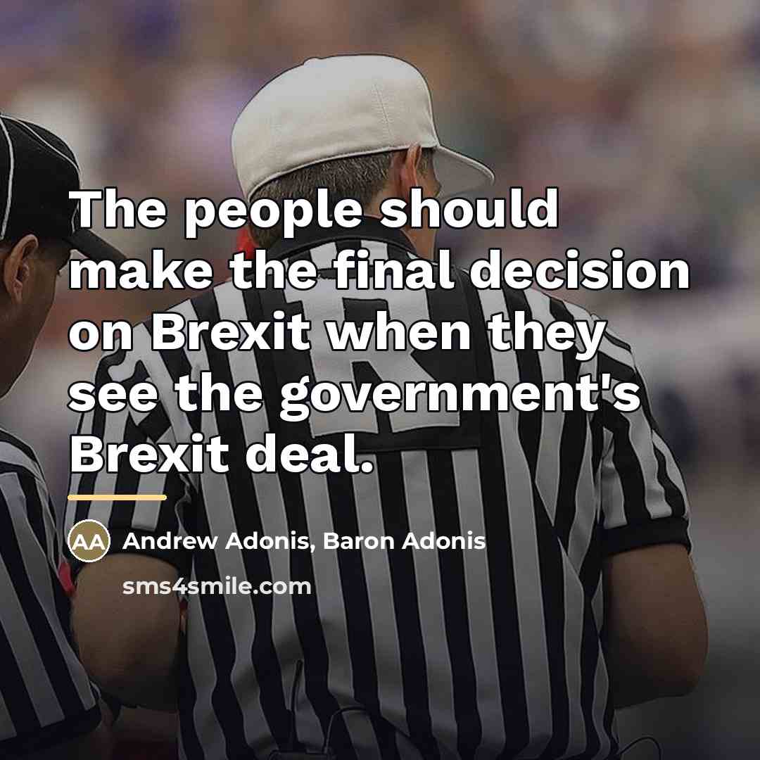 “The people should make the final decision on Brexit when…” quote by Andrew Adonis, Baron Adonis