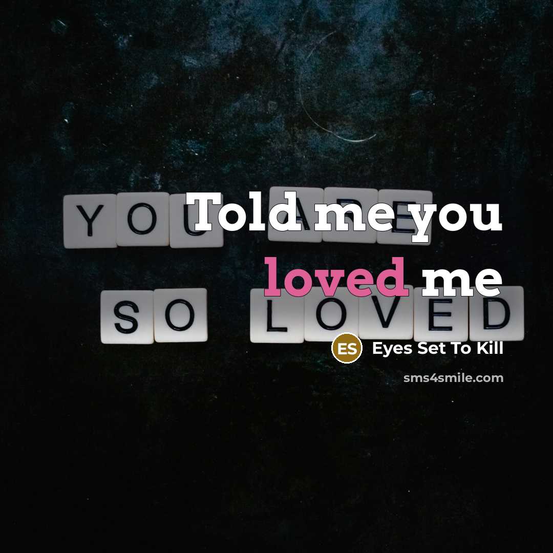 “Told me you loved me” quote by Eyes Set To Kill