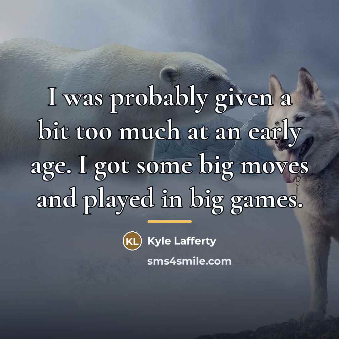 “I was probably given a bit too much at an…” quote by Kyle Lafferty