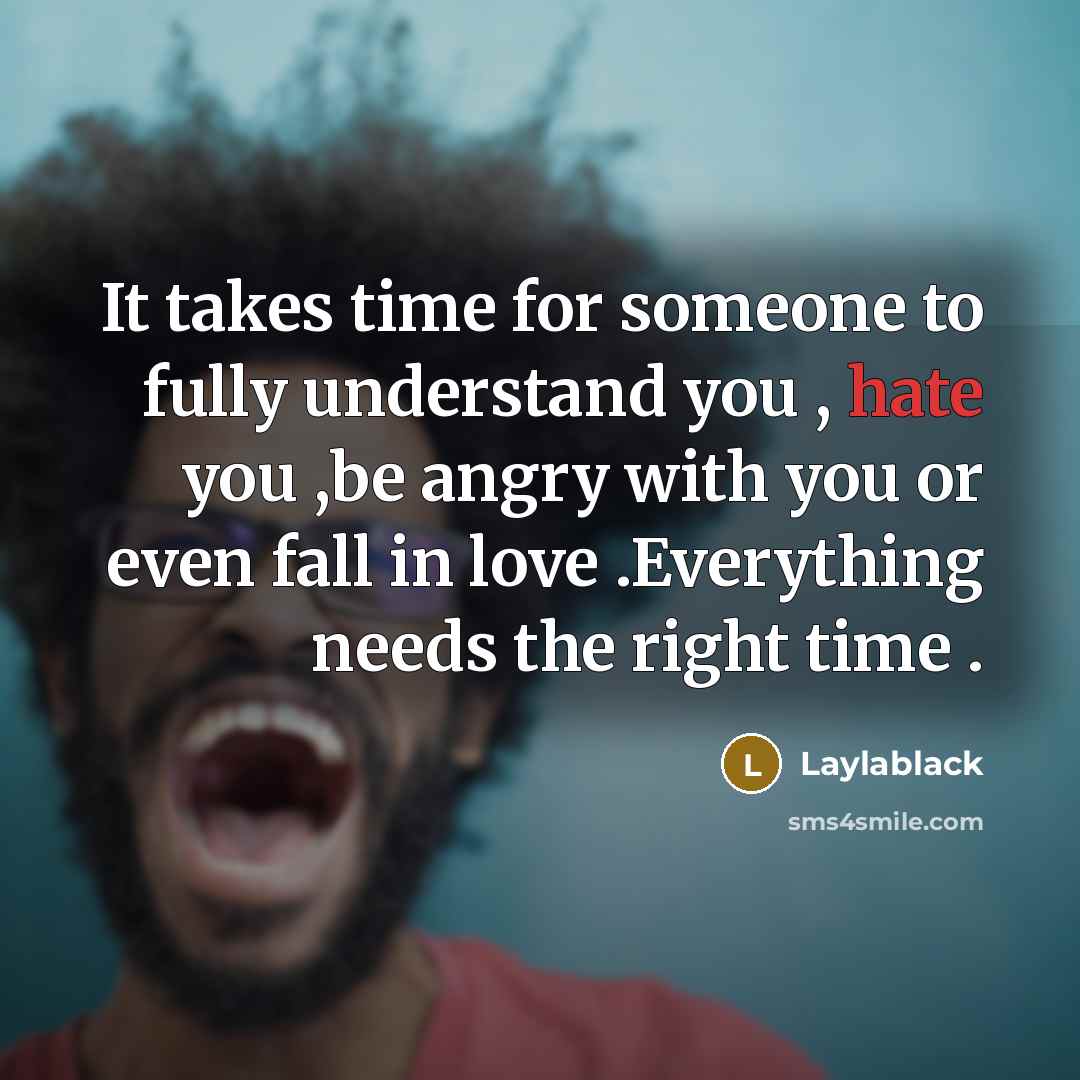 “It takes time for someone to fully understand you ,…” quote by Laylablack