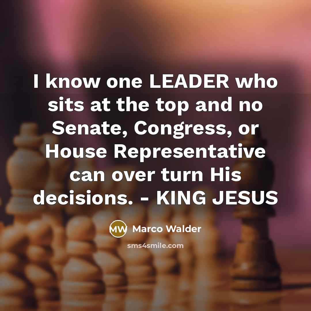 “I know one LEADER who sits at the top and…” quote by Marco Walder