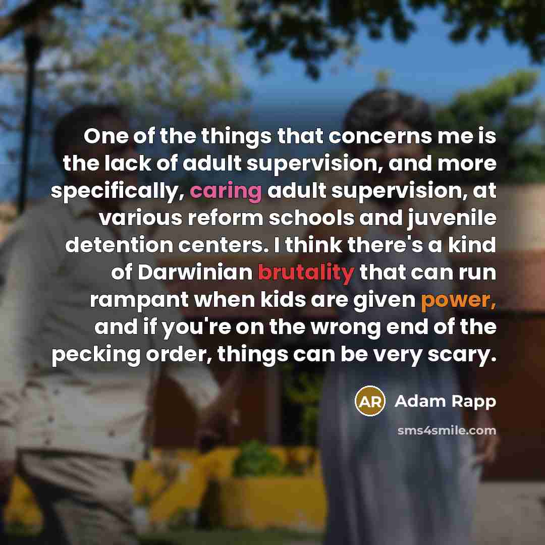 “One of the things that concerns me is the lack…” quote by Adam Rapp