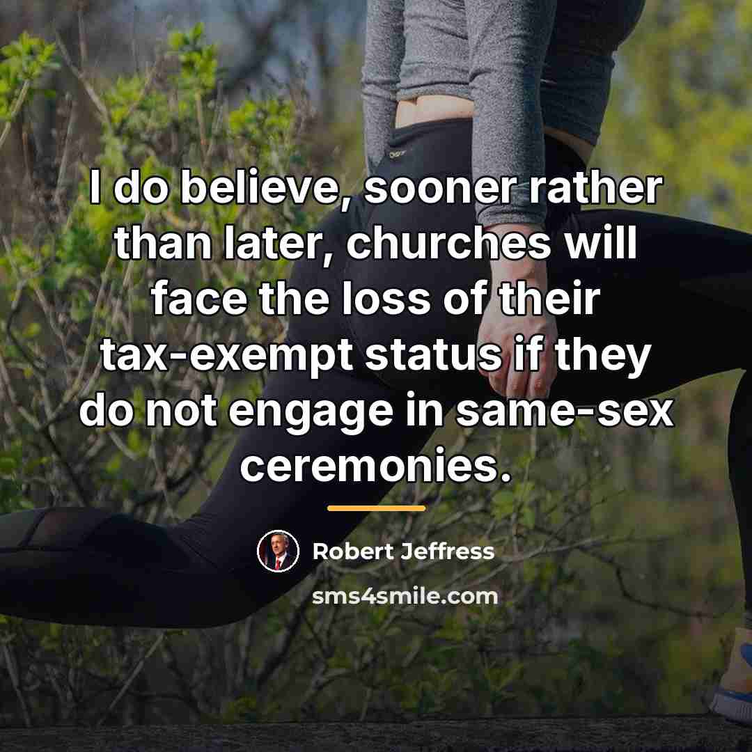 “I do believe, sooner rather than later, churches will face…” quote by Robert Jeffress
