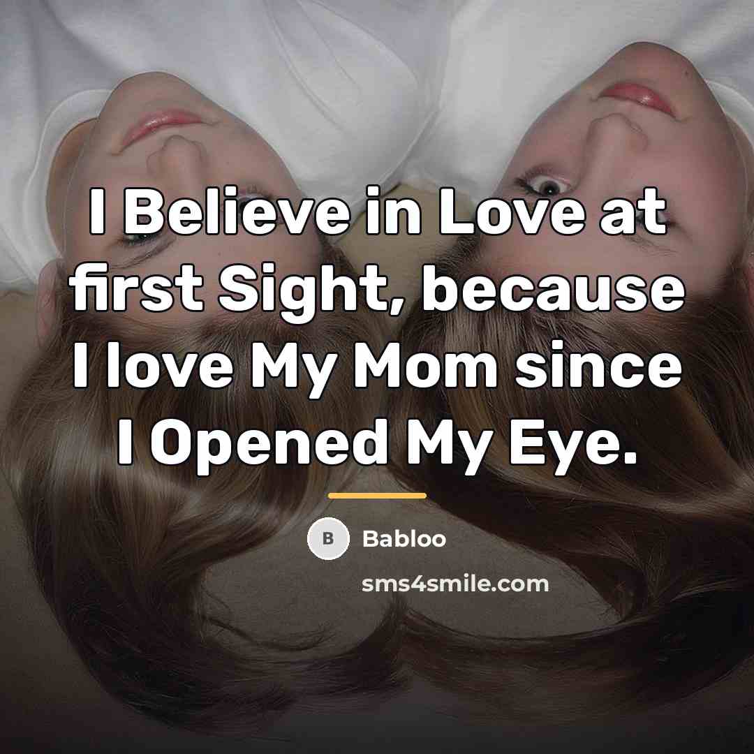 “I Believe in Love at first Sight, because I love…” quote by Babloo