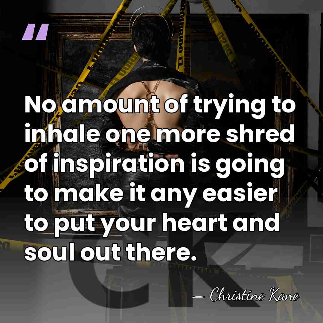 No amount of trying to inhale one more shred of inspiration is&hellip; - Christine Kane