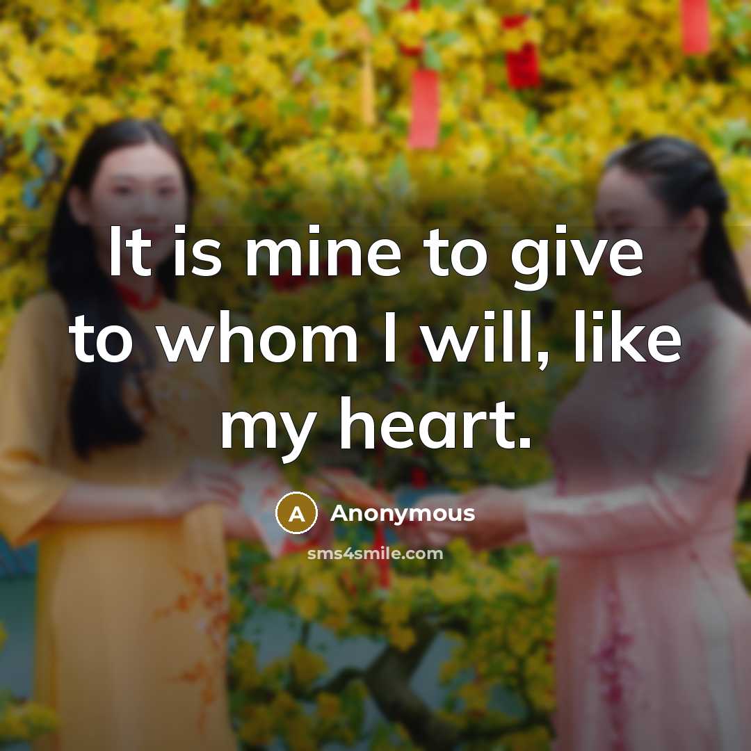 “It is mine to give to whom I will, like…” quote by Anonymous