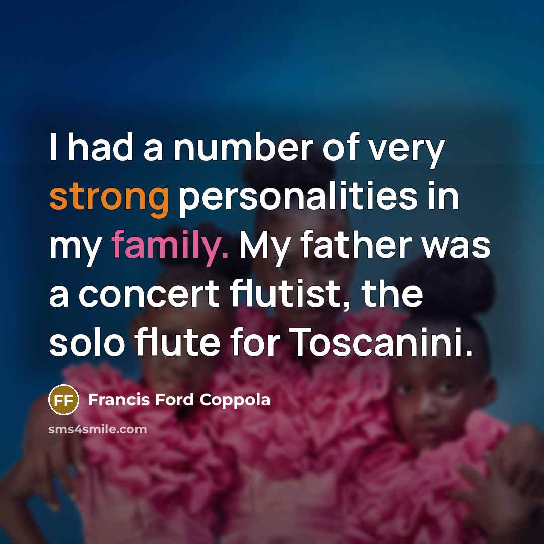 “I had a number of very strong personalities in my…” quote by Francis Ford Coppola