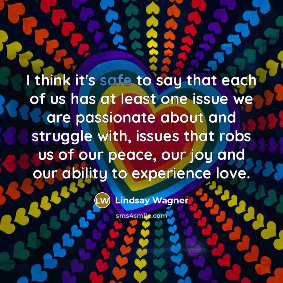 “I think it's safe to say that each of us…” quote by Lindsay Wagner