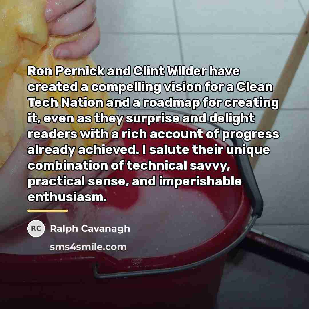 “Ron Pernick and Clint Wilder have created a compelling vision…” quote by Ralph Cavanagh