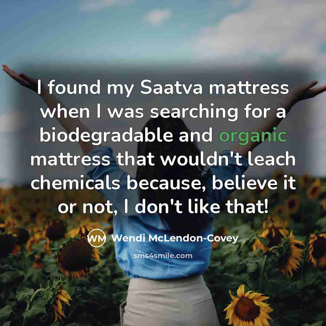 “I found my Saatva mattress when I was searching for…” quote by Wendi McLendon-Covey