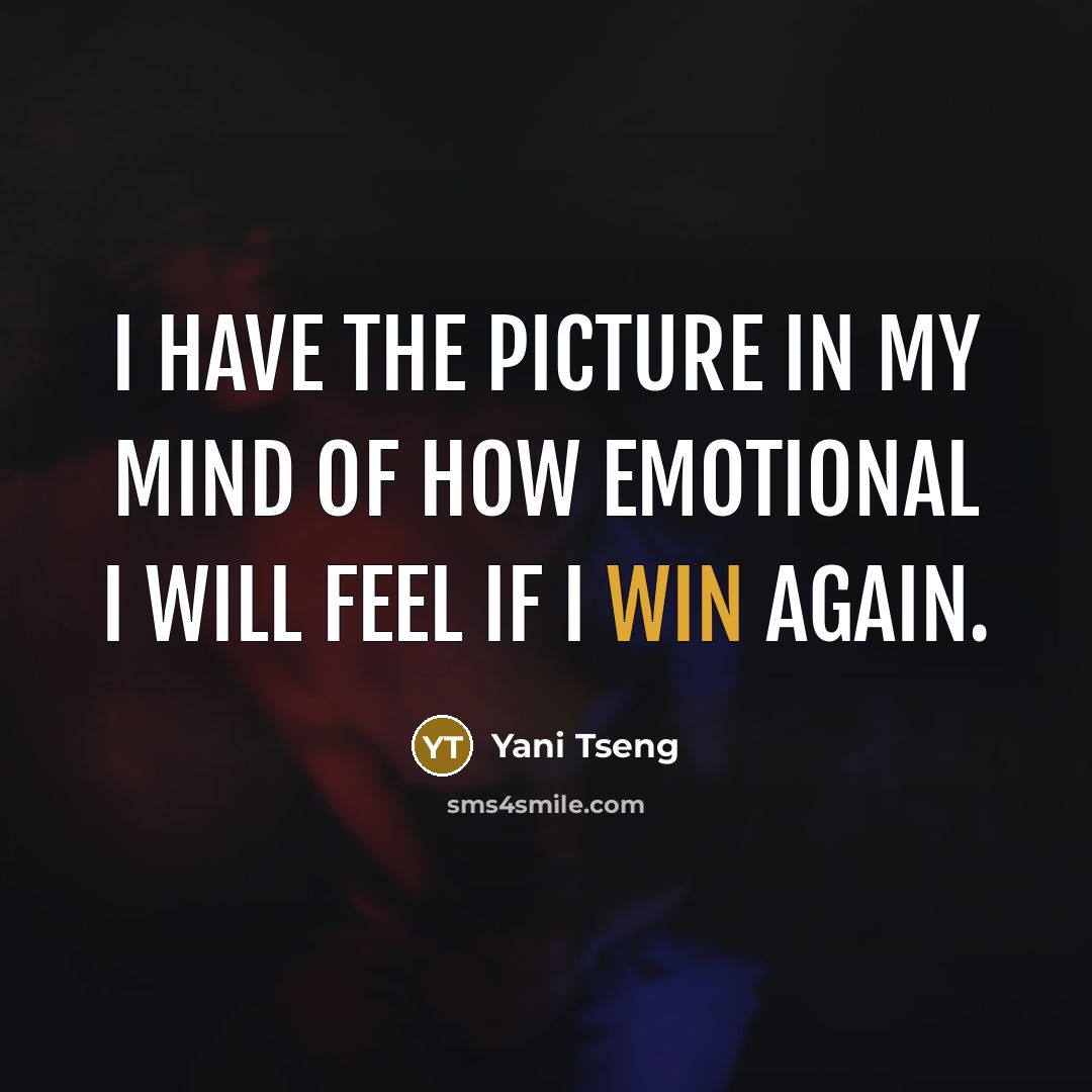 “I have the picture in my mind of how emotional…” quote by Yani Tseng