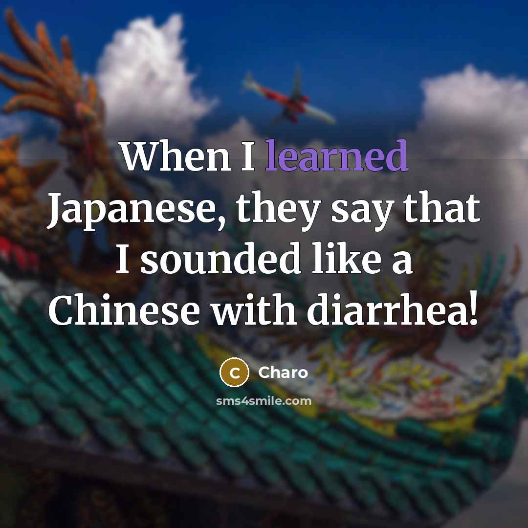 “When I learned Japanese, they say that I sounded like…” quote by Charo
