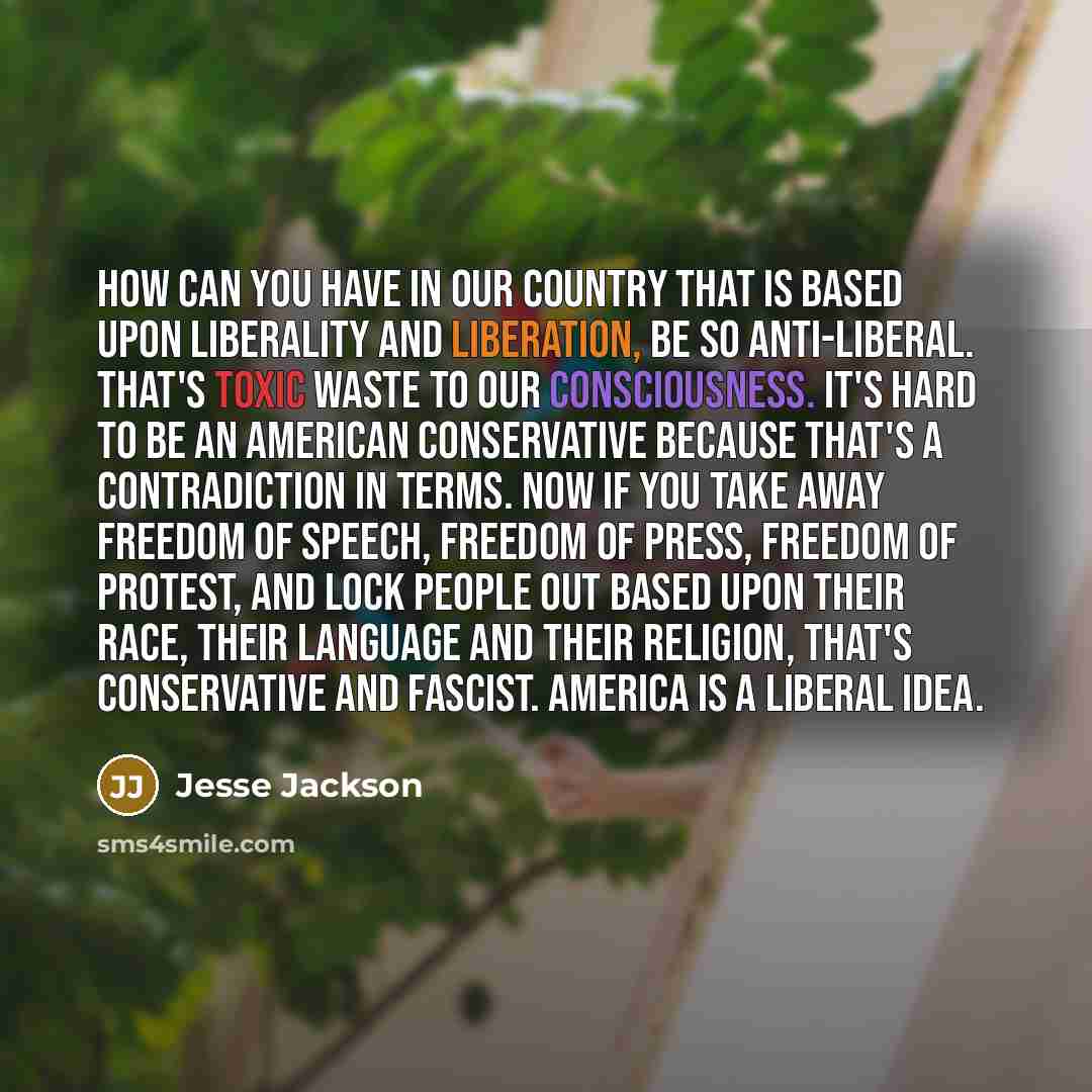 “How can you have in our country that is based…” quote by Jesse Jackson