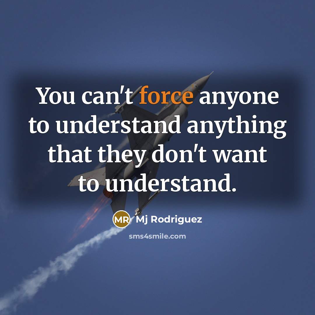 “You can't force anyone to understand anything that they don't…” quote by Mj Rodriguez