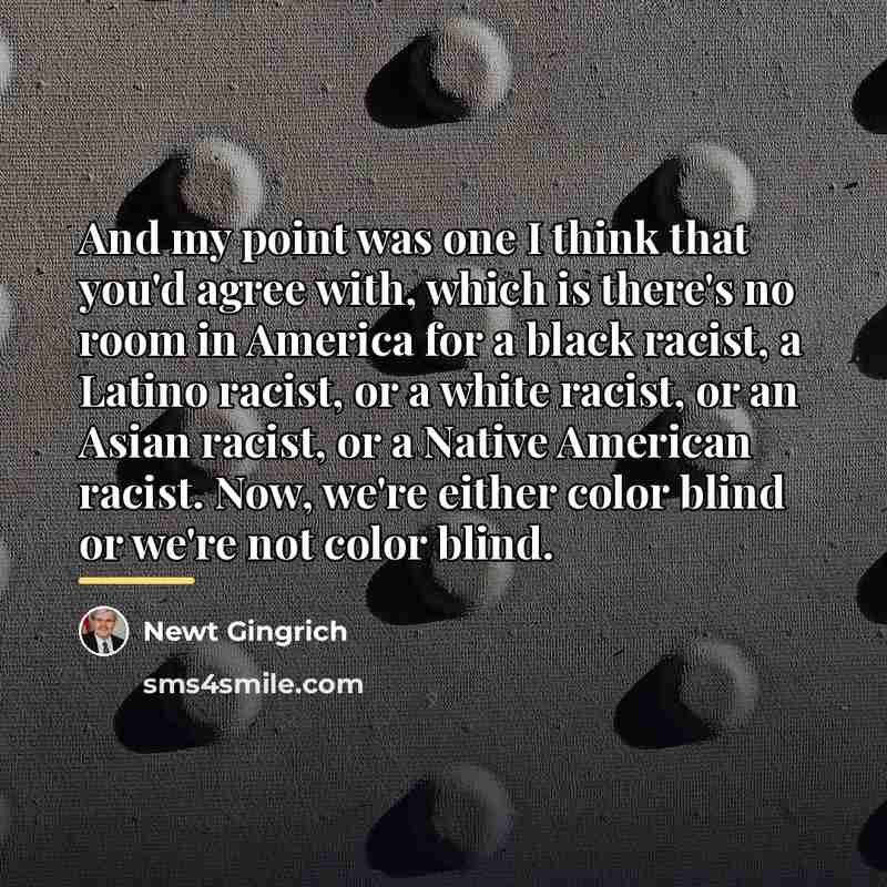 “And my point was one I think that you'd agree…” quote by Newt Gingrich