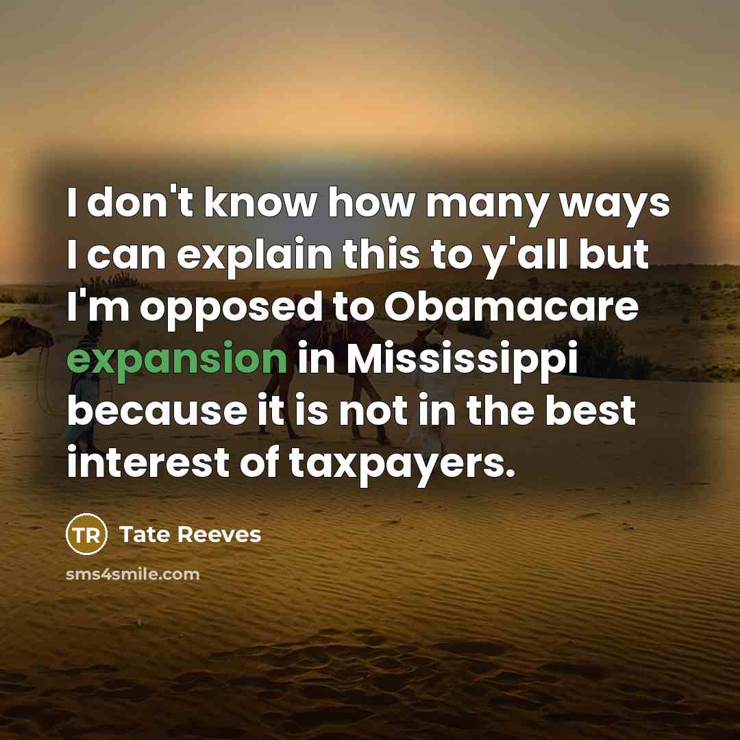 “I don't know how many ways I can explain this…” quote by Tate Reeves