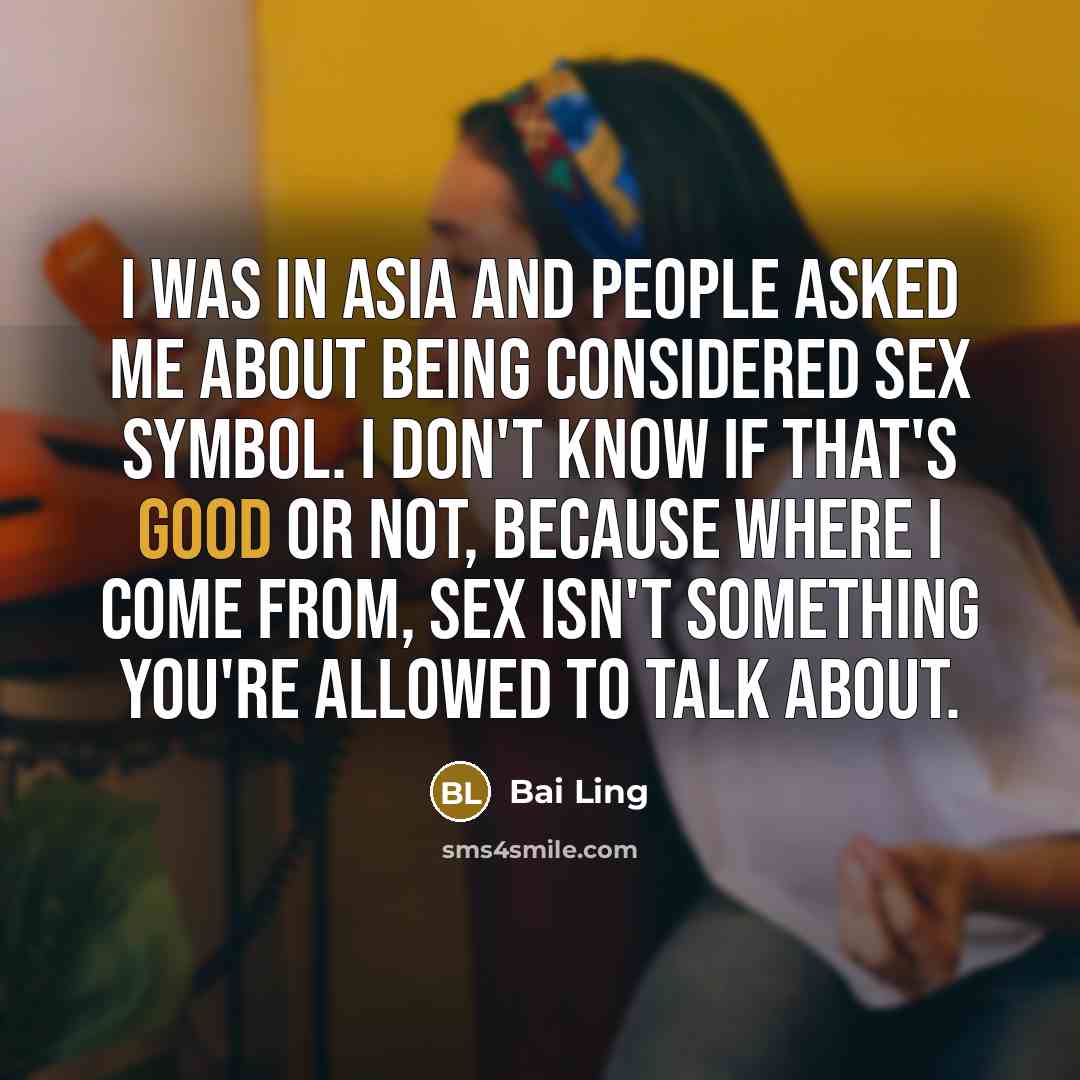 “I was in Asia and people asked me about being…” quote by Bai Ling