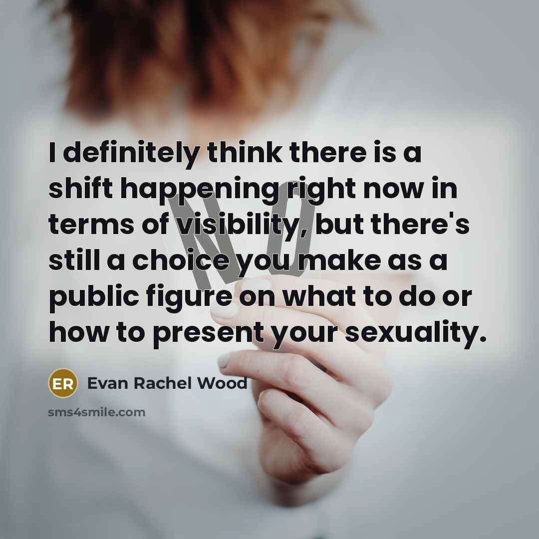 “I definitely think there is a shift happening right now…” quote by Evan Rachel Wood