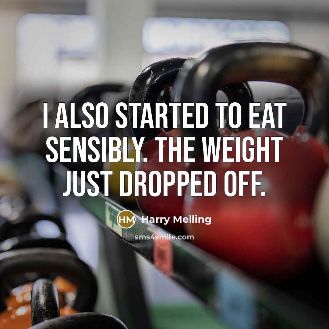 “I also started to eat sensibly. The weight just dropped…” quote by Harry Melling