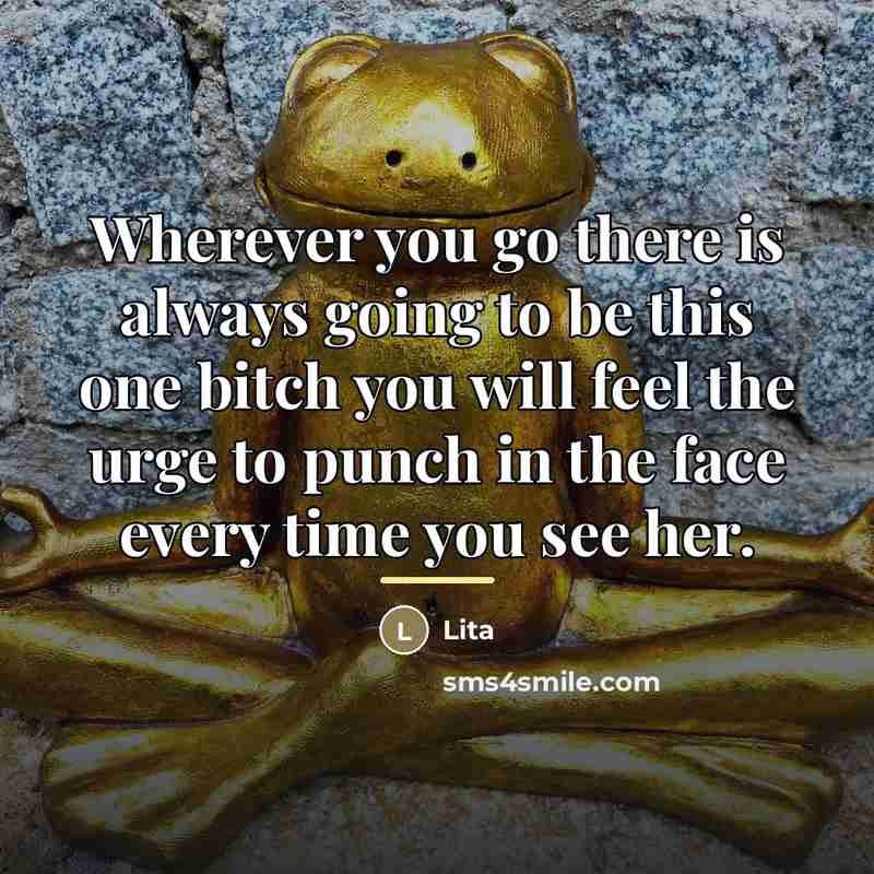 “Wherever you go there is always going to be this…” quote by Lita