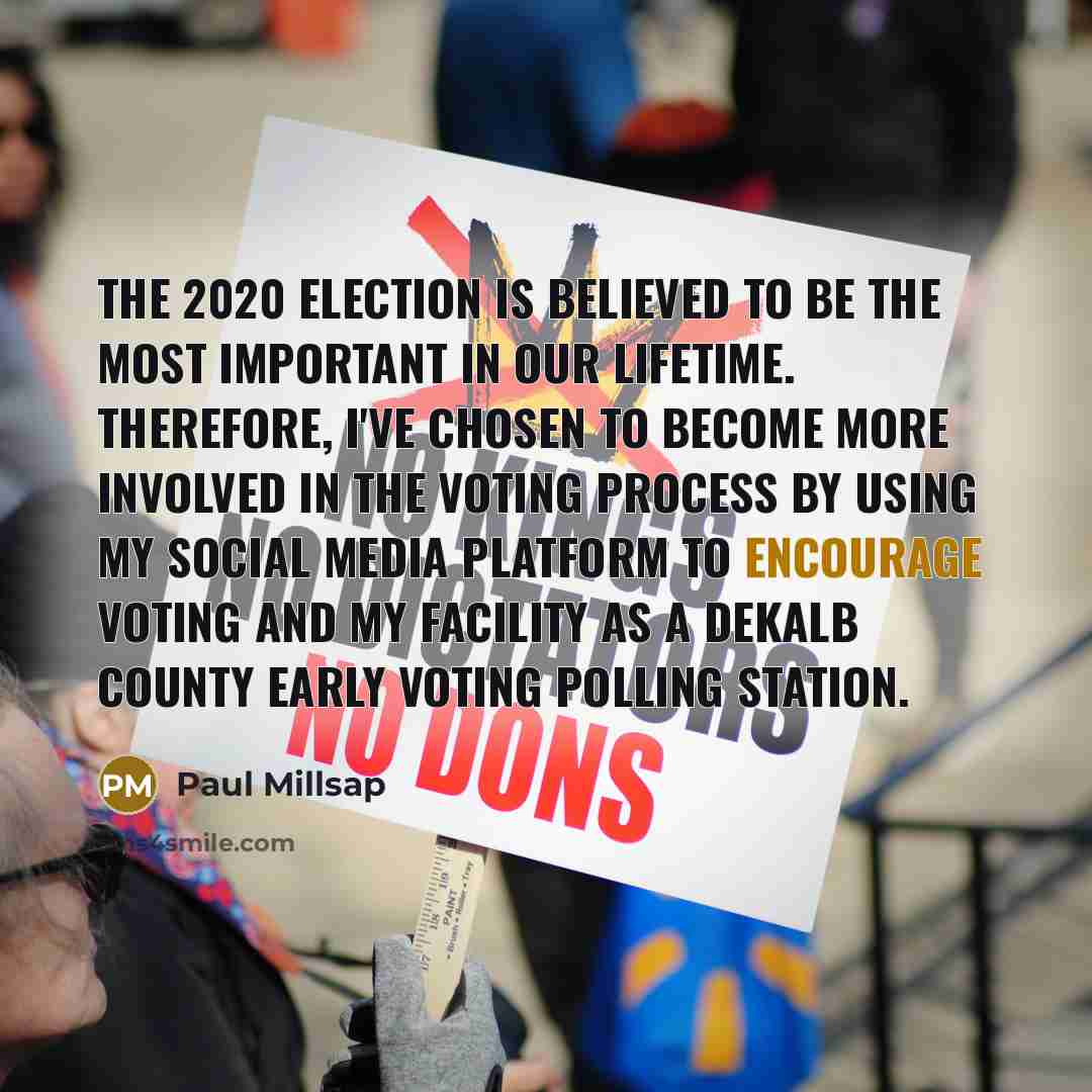 “The 2020 Election is believed to be the most important…” quote by Paul Millsap