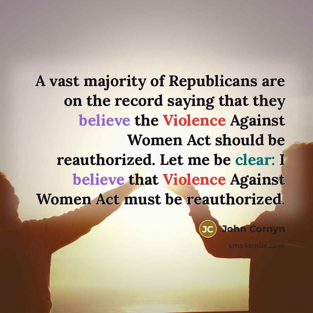 “A vast majority of Republicans are on the record saying…” quote by John Cornyn