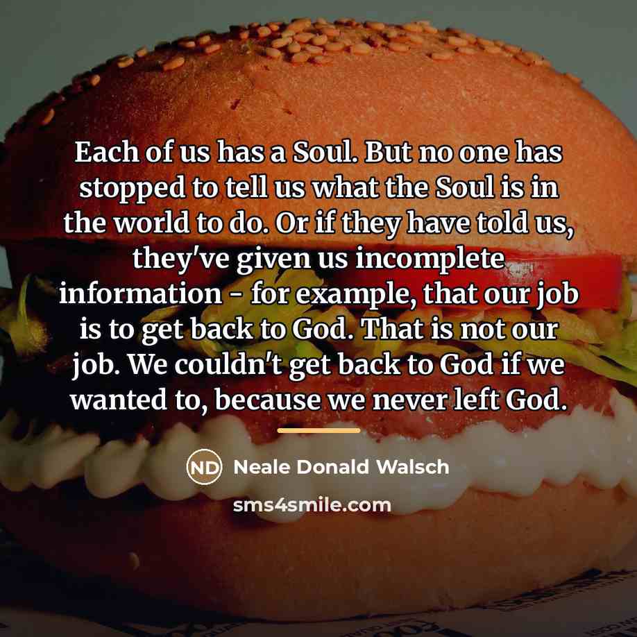 “Each of us has a Soul. But no one has…” quote by Neale Donald Walsch