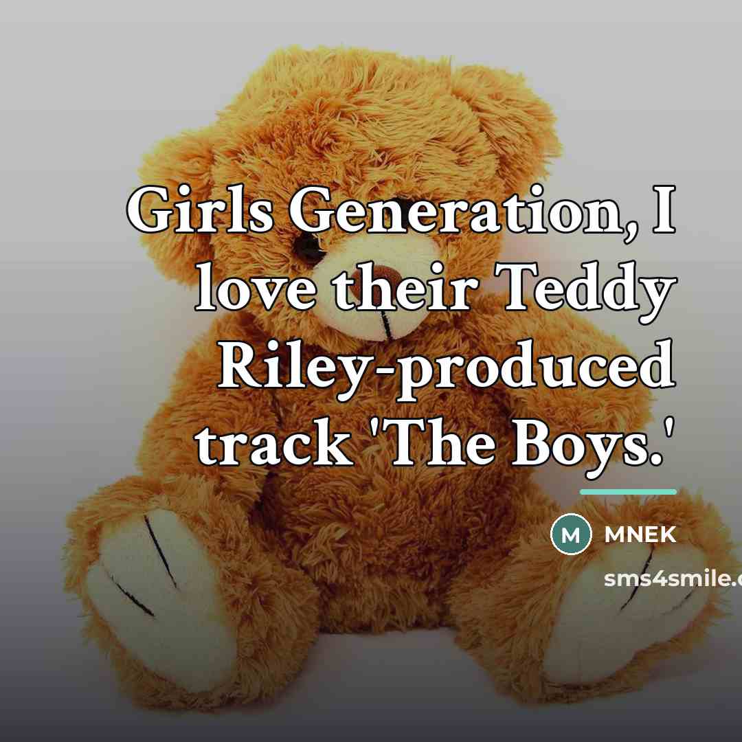 “Girls Generation, I love their Teddy Riley-produced track 'The Boys.'…” quote by MNEK