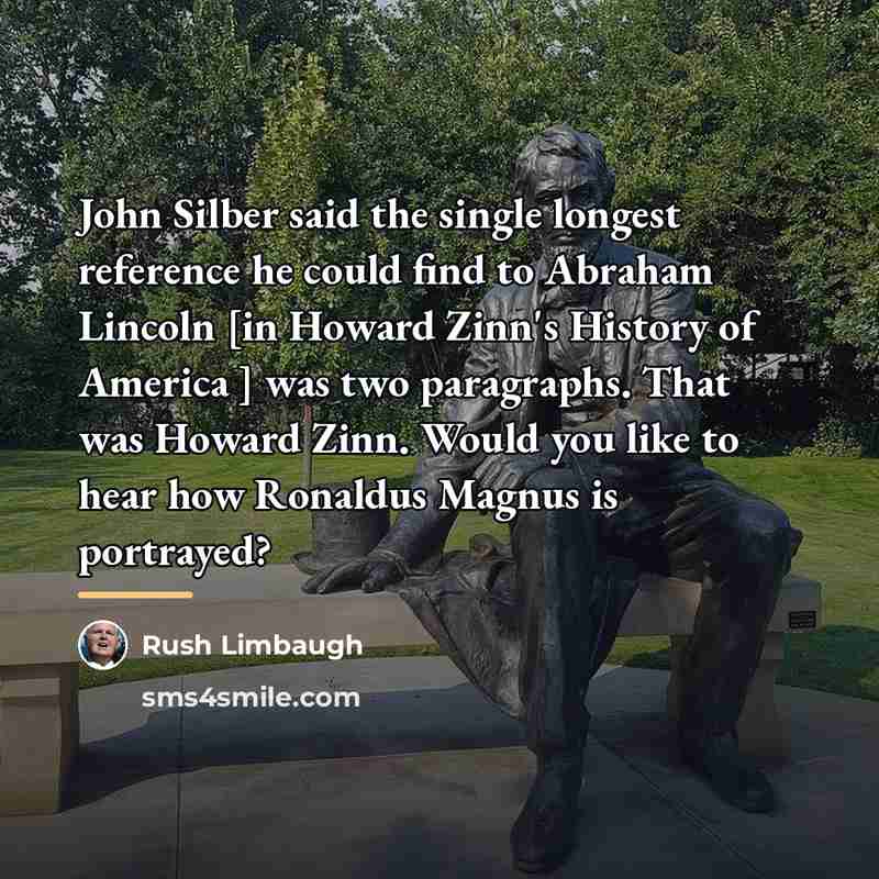 “John Silber said the single longest reference he could find…” quote by Rush Limbaugh