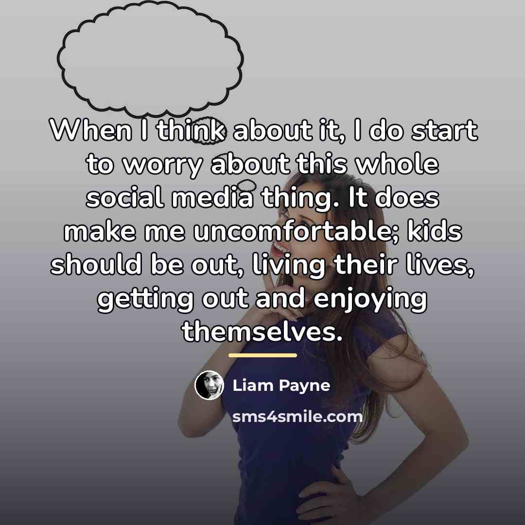 “When I think about it, I do start to worry…” quote by Liam Payne