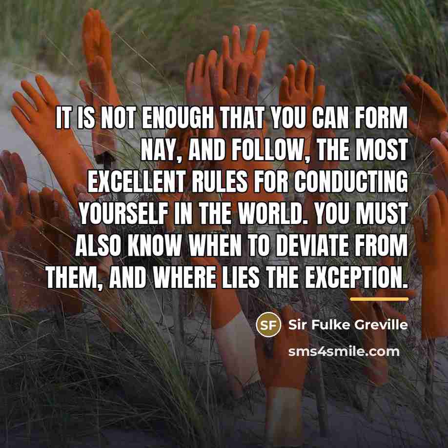 “It is not enough that you can form nay, and…” quote by Sir Fulke Greville