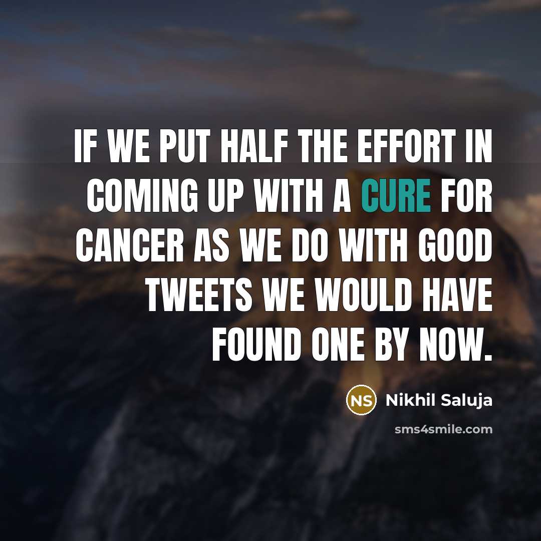 “If we put half the effort in coming up with…” quote by Nikhil Saluja