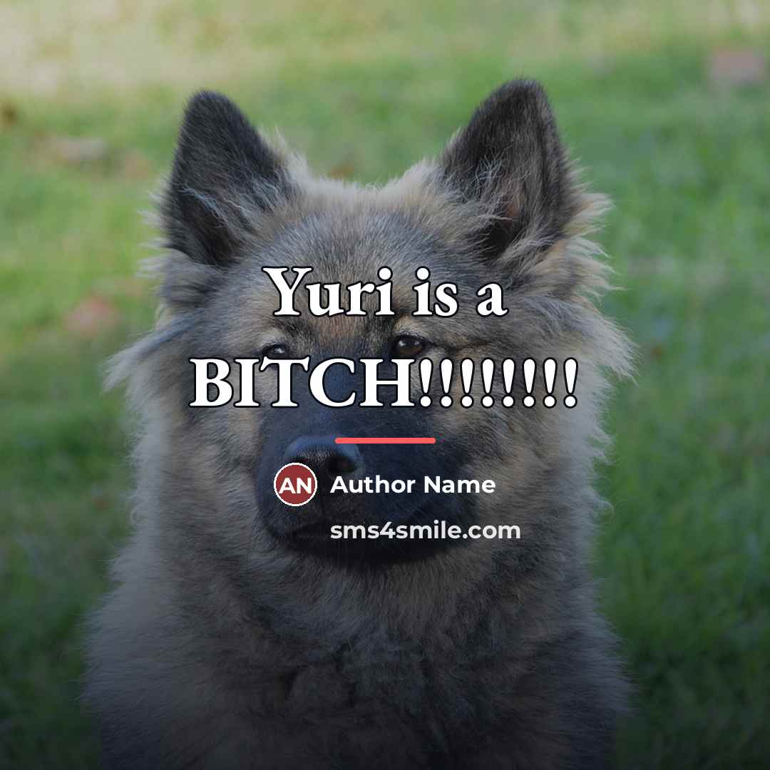“Yuri is a BITCH!!!!!!!!…” quote by Author Name