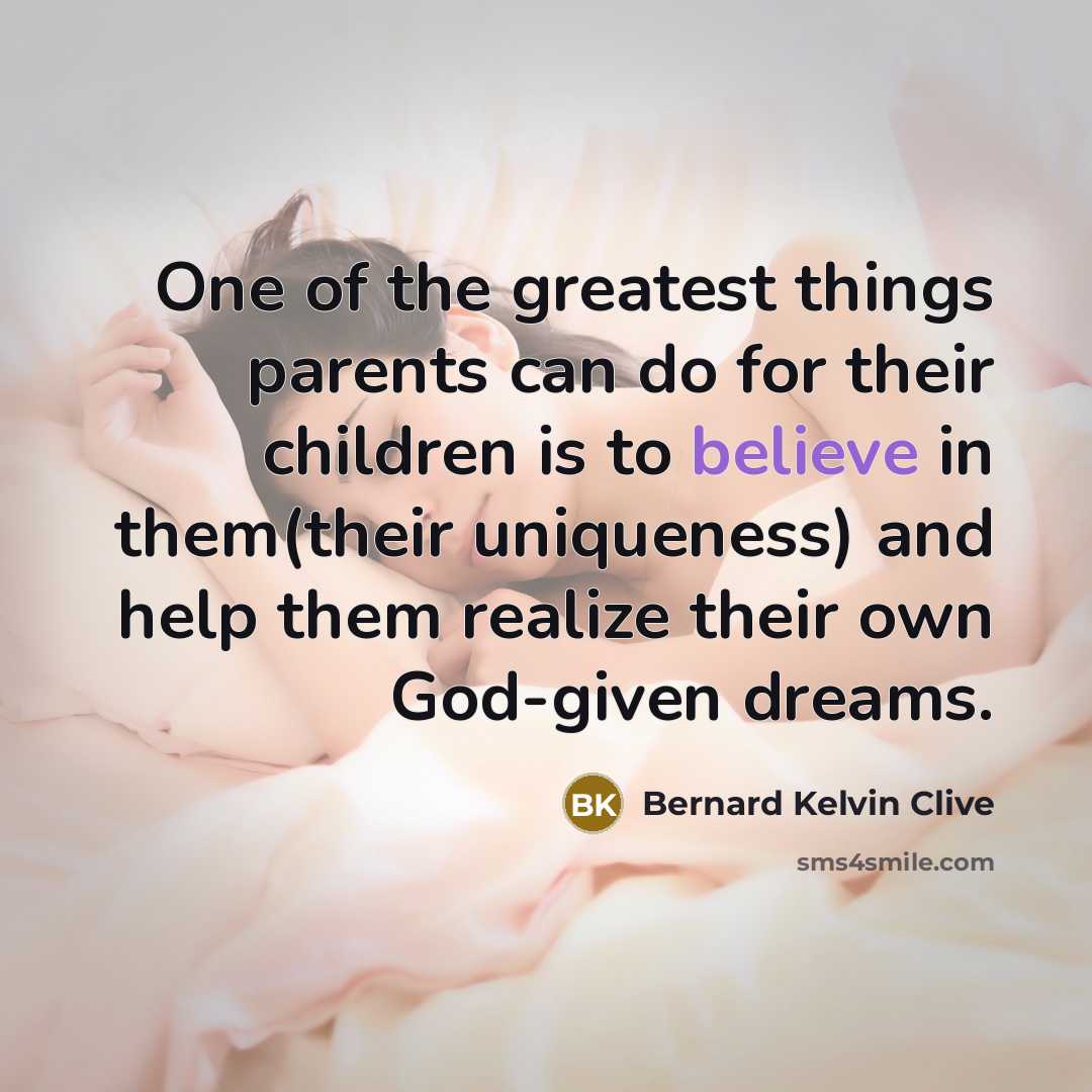 “One of the greatest things parents can do for their…” quote by Bernard Kelvin Clive