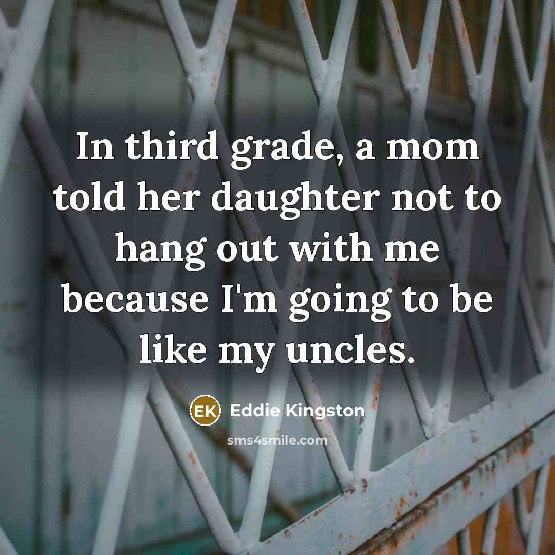 “In third grade, a mom told her daughter not to…” quote by Eddie Kingston